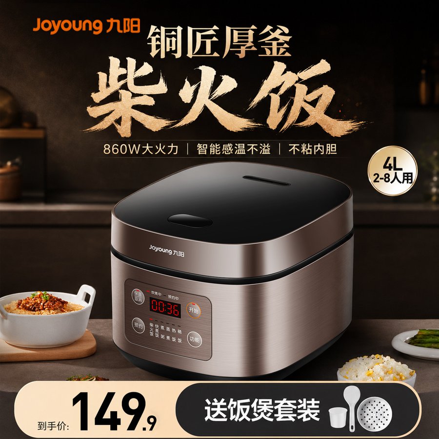 电饭煲家用4升大容量多功能不沾电饭锅3到4人5店正品