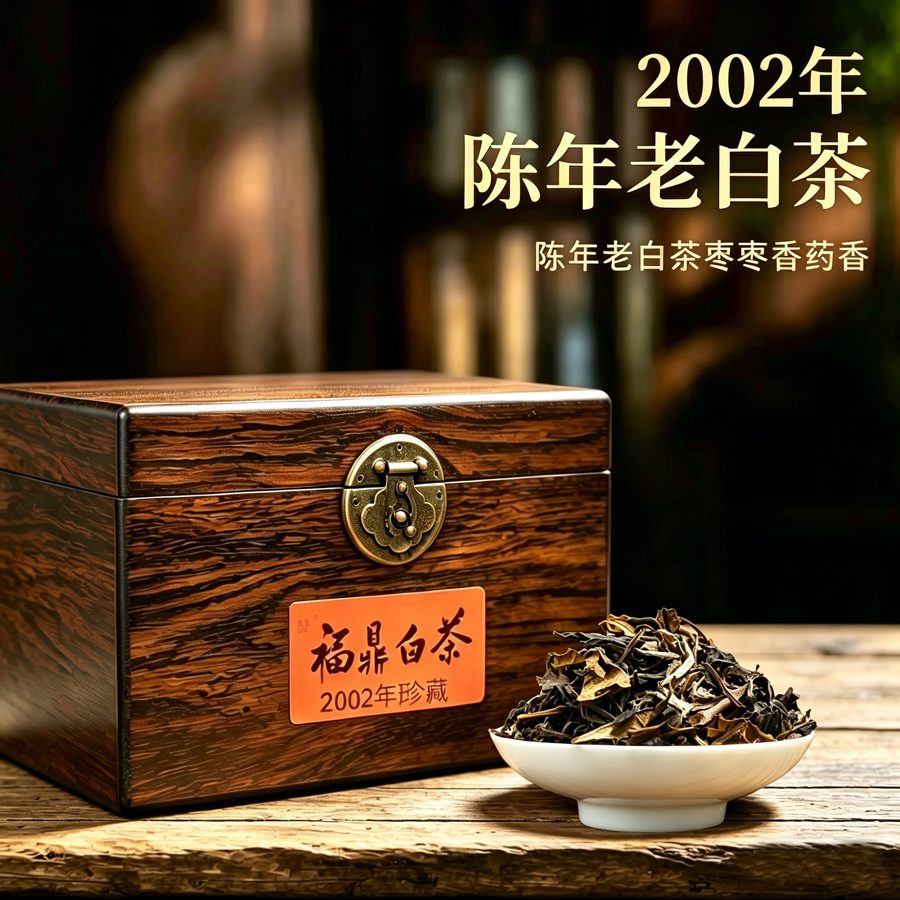 福鼎老白茶寿眉贡眉枣香药香煮散茶500g礼盒