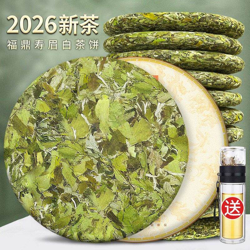 新茶福鼎福建白茶花香寿眉单饼试饮装 高山春茶